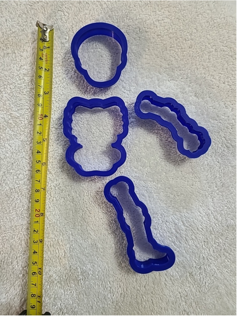 Halloween Skeleton Body Pieces Cookie Cutters
